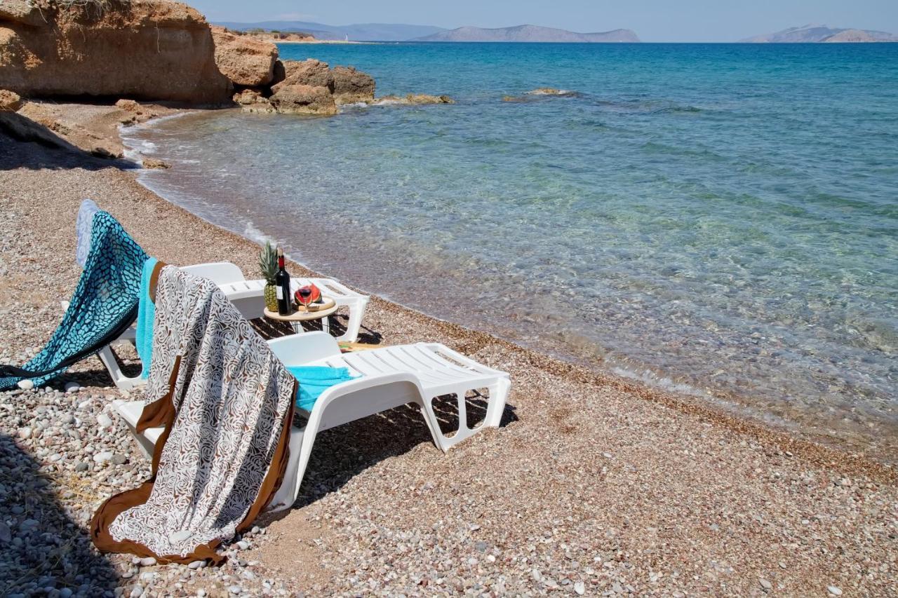 Aroura Homes 4Br Beachfront Villa Spétses Dış mekan fotoğraf