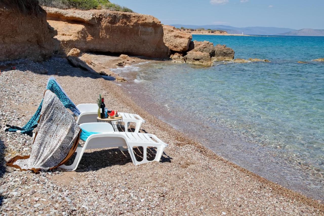 Aroura Homes 4Br Beachfront Villa Spétses Dış mekan fotoğraf